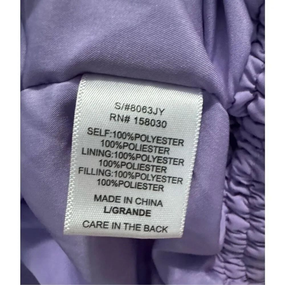 Judith March Purple Puffer Jacket - Picture 8 of 8